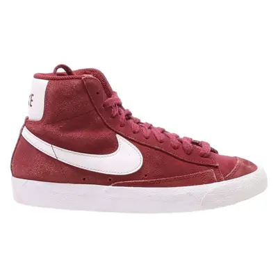 NIKE Blazer 2021 High Top Trainers Maroon Canvas Womens UK 5.5