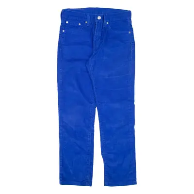 LEVI'S 511 Mens Corduroy Trousers Blue Slim Straight W29 L26