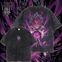DB Majin Vegeta Black Edition Vintage Unisex Oversize Anime Manga Acid Washed T-shirt, graphic tee,anime merch fan, outfits m...