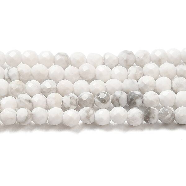 Natural Howlite Beads Strands
