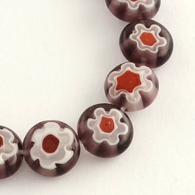 Handmade Millefiori Glass Bead Strands