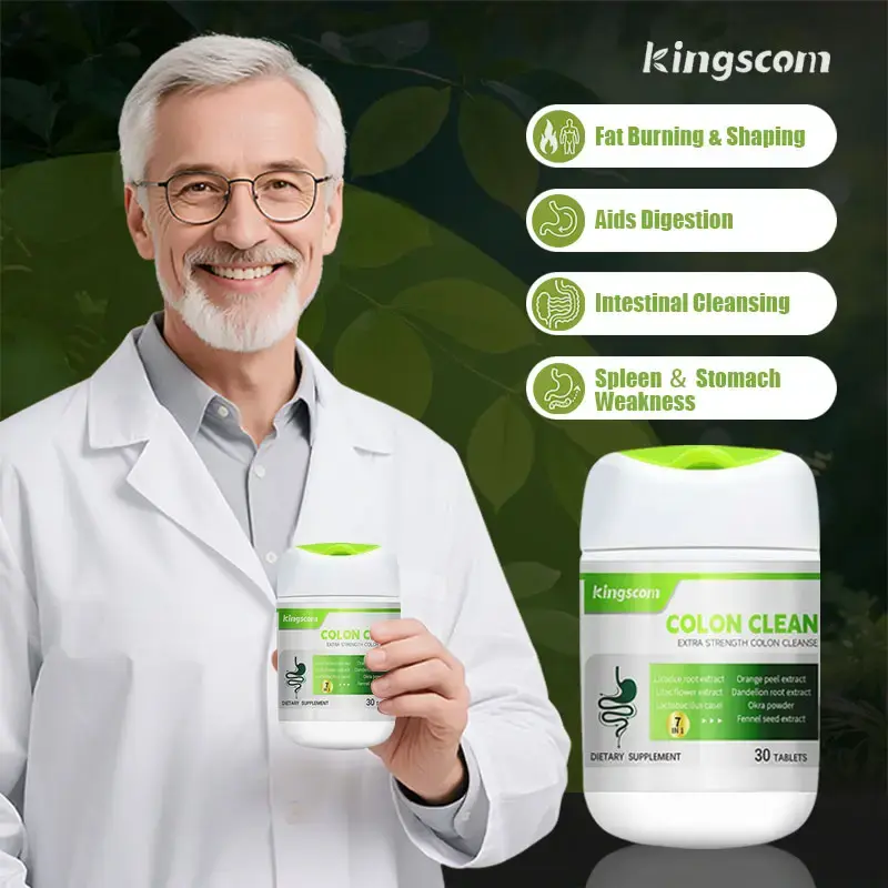 Kingscom Advanced Colon Cleanse - Okra Fiber Formula | Caffeine-Free | Gut Health & Detox Support | NEW 15 Day Cleanse-Gut an...