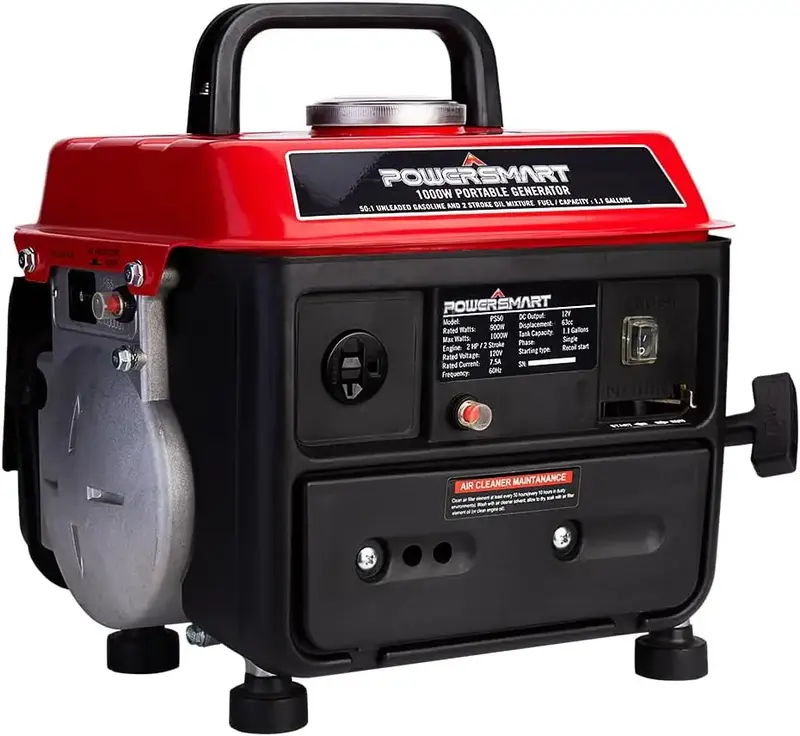 PowerSmart 1200-Watt Portable Generator with Super Quiet, Ultralight for Camping (PS50), generators for house power, fuse mac...
