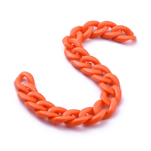 Handmade Opaque Acrylic Curb Chains