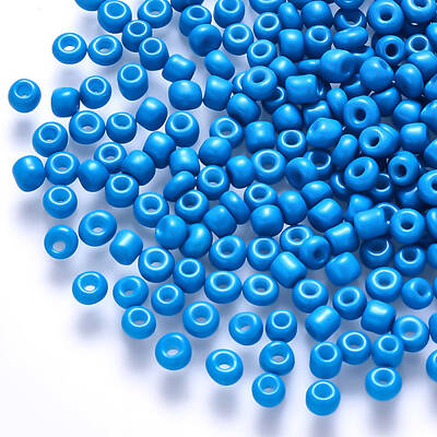 8/0 Baking Paint Glass Round Seed Beads