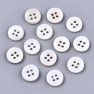 Natural Freshwater Shell Buttons