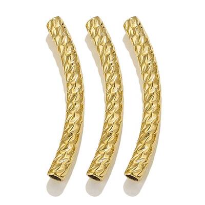 304 Stainless Steel Curved Tube Beads