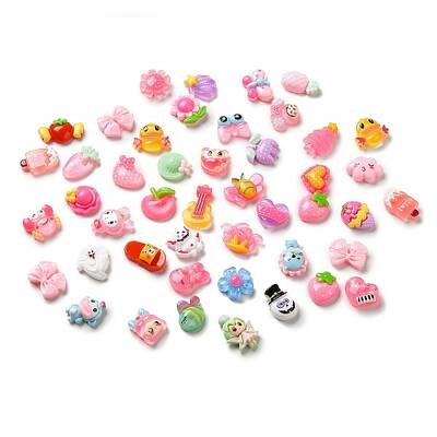 Opaque Resin Adhesive Back Cartoon Stickers