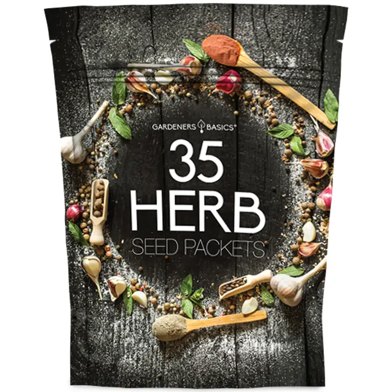 Heirloom Herb Seeds Variety Pack – 35 Non-GMO, Open-Pollinated Seeds for Indoor & Outdoor Gardening, Hydroponics & Survival...