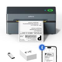 PL80E Bluetooth Thermal Shipping Label Printer, Wireless 4x6 Shipping Label Printer for Small Business,Widely Used for Ebay, ...