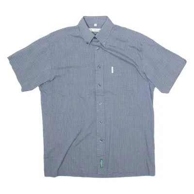 BEN SHERMAN Mens Shirt Blue Check M