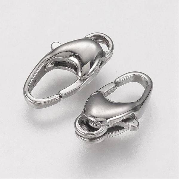 Tarnish Resistant 304 Stainless Steel Lobster Claw Clasps