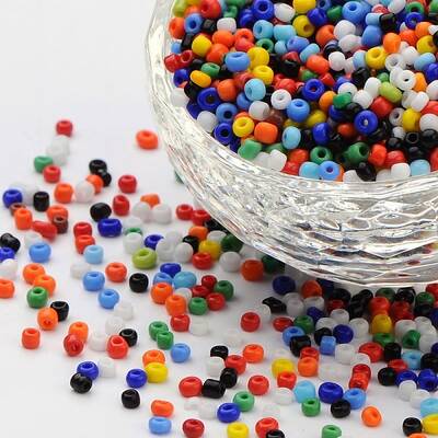 12/0 Grade A Round Glass Seed Beads