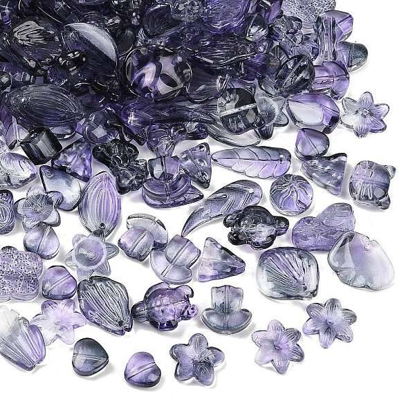Gradient Color Transparent Glass Beads