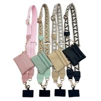 Adjustable Crossbody Phone Lanyard with Zippered Pouch - Clip and Go Strap for Phone and Wallet, Hands-Free Multifuctional Ce...