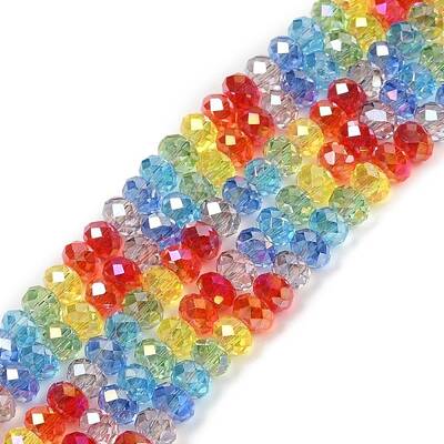 Electroplate Glass Beads Strands