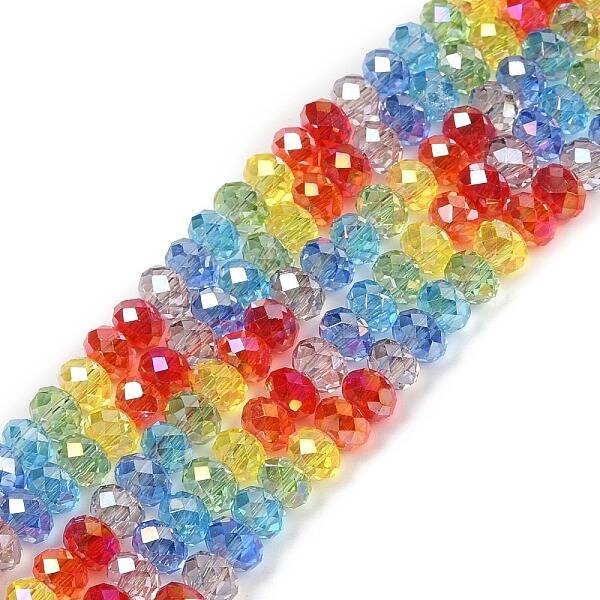 Electroplate Glass Beads Strands