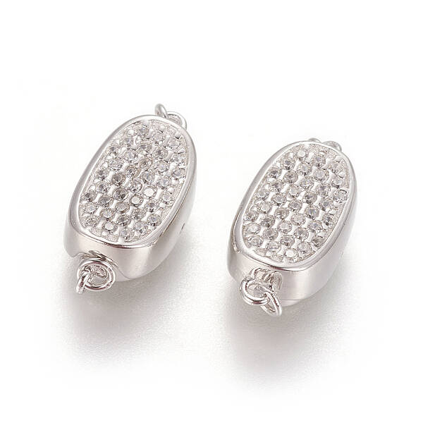 Rhodium Plated 925 Sterling Silver Box Clasps