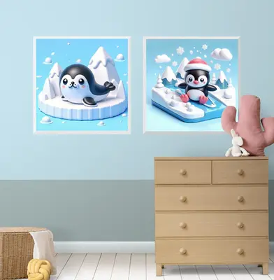 Snowy Seal & Penguin Fun