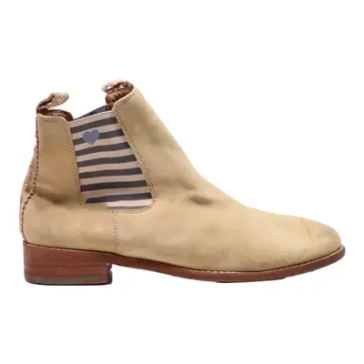 CRICKET Chelsea Boots Beige Suede Womens UK 7
