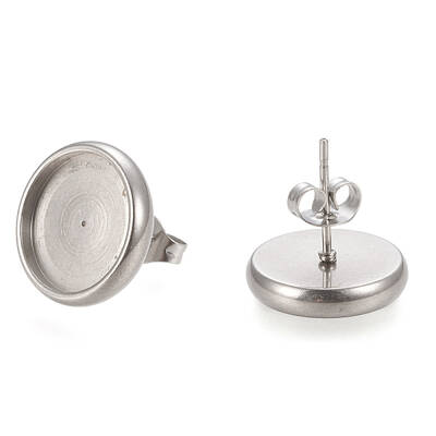 Non-Tarnish 304 Stainless Steel Stud Earring Settings