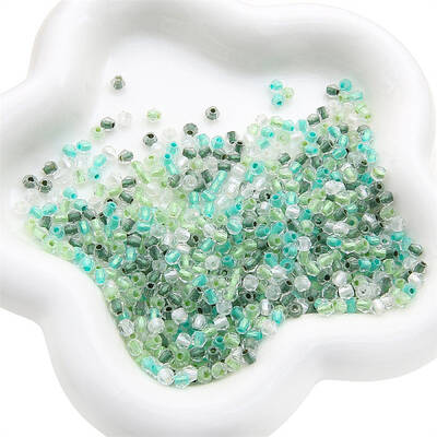 100Pcs Transparent Glass Beads