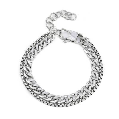 304 Stainless Steel Curb Chains Bracelets