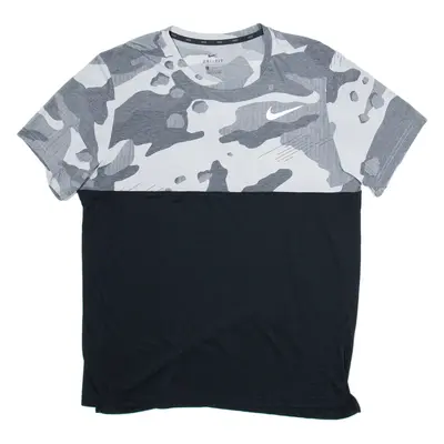 NIKE Dry Fit Mens T-Shirt Grey L