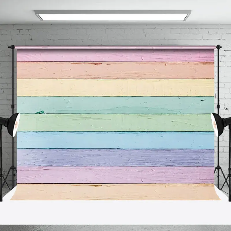 Aperturee Colorful Painted Wood Grain Photography Backdrop, 3X2FT(1MX0.6M), 14 USD, wood backdrops, NYHD9I90-M