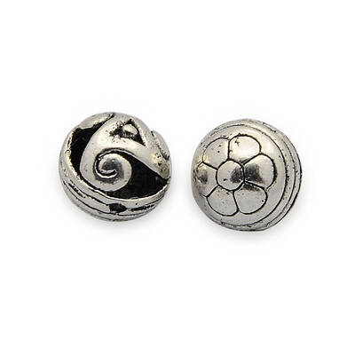 Brass Hollow Filigree Beads