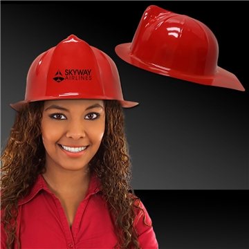 288 Customized Red Firefighter Hat - Plastic