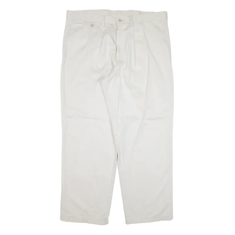 DOCKERS Chino Trousers Grey Regular Tapered Mens W38 L29