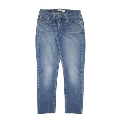 LEVI'S 524 Too Superlow Jeans Blue Denim Slim Skinny Stone Wash Womens W25 L25
