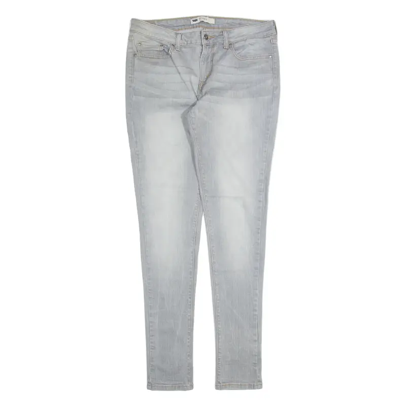 LEVI'S 535 Womens Jeans Grey Slim Jegging Stone Wash W32 L32
