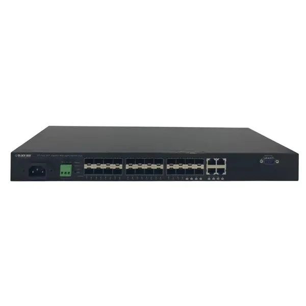 LGB5124A-R2 Black Box 20 x Expansion Slots SFP + 4 x Ports Combo Gigabit/SFP Rack-mountable Layer 2 Managed Gigabit Ethernet ...