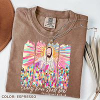 Comfort Colors Every Knee Shall Bow Shirt, Christian Faith Tee, Jesus Bible Verse T-Shirt, God is Good Unisex Tee, Religious ...