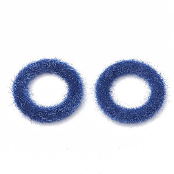 Faux Mink Fur Covered Linking Rings
