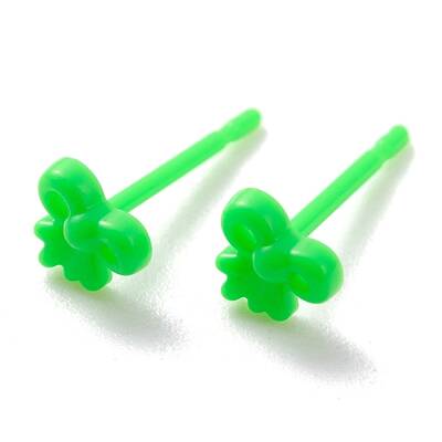 Eco-Friendly Plastic Stud Earrings