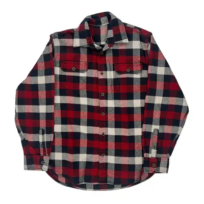 Unbranded Checked Flannel Shirt - Medium Black Cotton