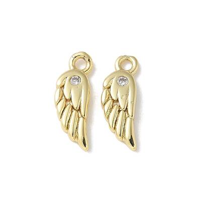 Brass Micro Pave Cubic Zirconia Charms