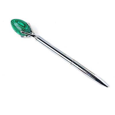 Synthetic Malachite Egg Ball-Point Pen