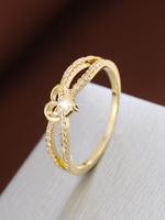 Elegant Minimalist Hollow Out & Heart Design Rhinestone Decorated Ring, Princess Ring, Fashion Accessories for Women, Trendy ...