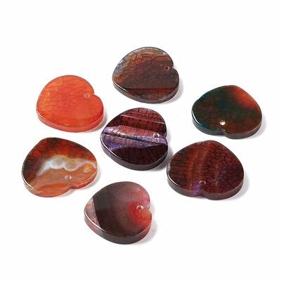 Natura Crackle Agate Pendants