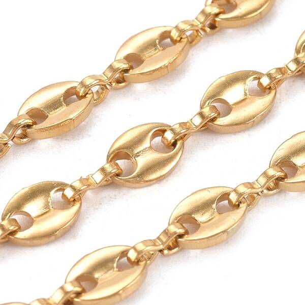 3.28 Feet PVD Vacuum Plating 304 Stainless Steel Coffee Bean Chains