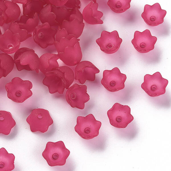 Transparent Acrylic Beads Caps