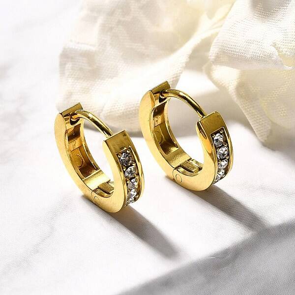 304 Stainless Steel Hoop Earrings for Women