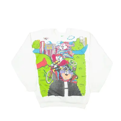 FREEZE Route 66 USA Sweatshirt Cream 90s Girls L