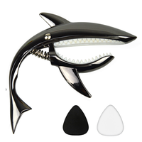Zinc Alloy Guitar Capo Shark Capo for Acoustic and Electric Guitar with Good Hand Feeling, No Fret Buzz and Durable,Gift for ...