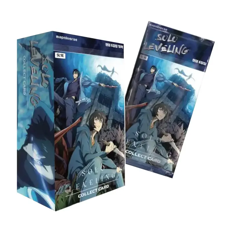 Solo Leveling Booster Box- 10 packs, Mapniverse SL1E, Korean