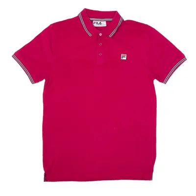 FILA Polo Shirt Pink Short Sleeve Mens S
